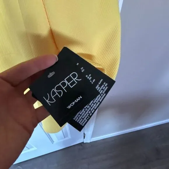 Kasper night yellow jacket blazer size 18W work attire work outfit NWT